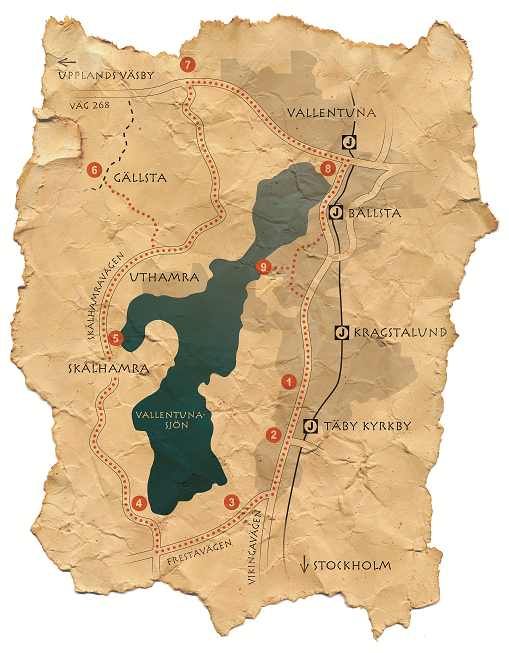 Karta över Runrikets platser