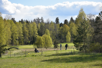 Landskap nära Gäddarötorp vid Veda gård Torpet är först omnämnt 1792 i Vallentuna kyrkoarkiv AI:2. På åkrarna söderut ligger en golfbana.