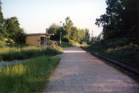 Bällsta station med vy norrut mot Vallentuna.