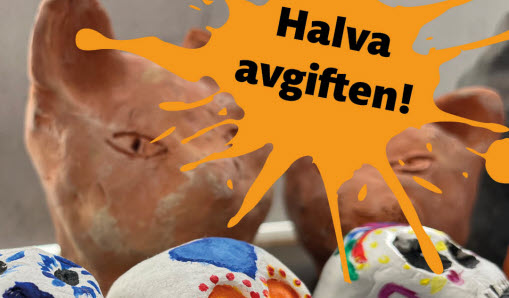 Bild med text Halva avgiften